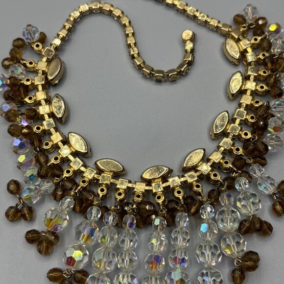 Verified D&E Juliana Topaz, Crystal and Aurora Borealis Necklace and Earrings - Picture 11 of 12